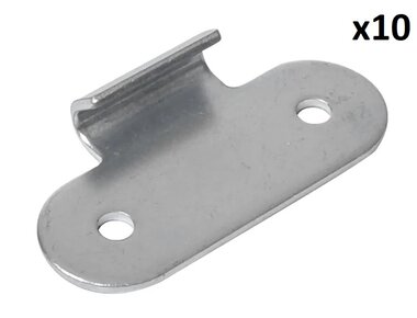 Contraparte para cerradura de tension x10 piezas