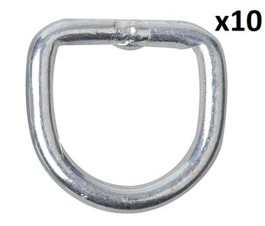 Anilla en D 10 mm x10 unidades