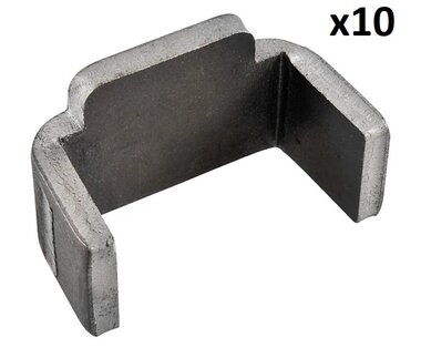 Contraparte para cerradura de tension Tico x10 piezas