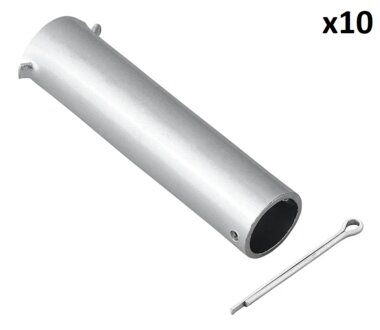 Eje para rueda jockey 60 mm x10 piezas
