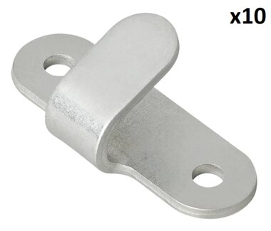 Gancho metalico 65x27 mm curvado x10 piezas