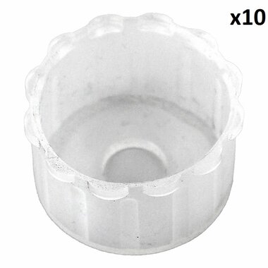 Tapa protectora de plastico x10 piezas