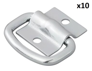 Anilla de amarre de dos piezas 42 x 36 mm x10 unidades