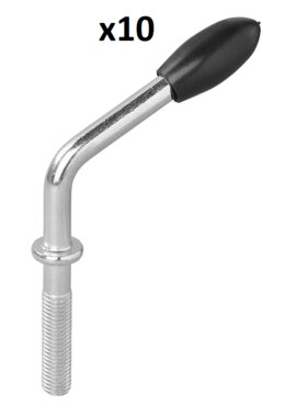 Husillo para abrazadera de rueda jockey 48 mm x10 unidades