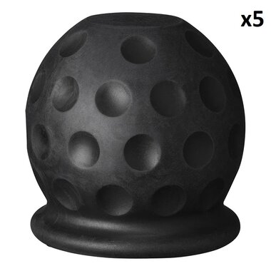 Tapa de barra de remolque Pelota de golf negra x5 piezas