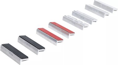 Juego de protector de mandibula de banco de 8 piezas, 100 mm