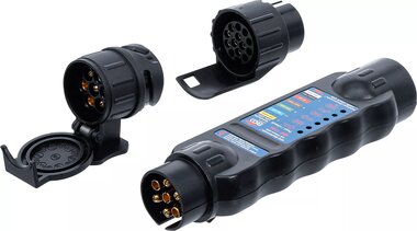 Comprobador de remolques, vehiculos 7, 13 polos
