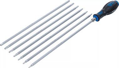 Juego de destornilladores con puntas intercambiables perfil en T (para Torx) / T-Star (p