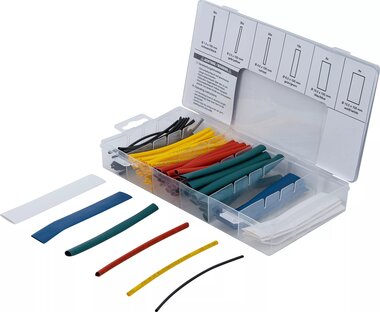 Surtido de fundas termorretractiles de colores 100 piezas
