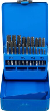 Juego de machos y terrajas M3 - M12 21 piezas