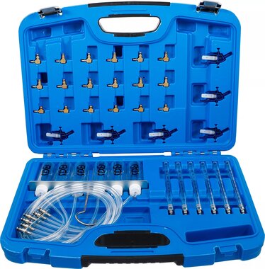 Medidor de flujo de common rail con 24 adaptadores