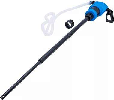 Bomba de barril de palanca para urea (AUS32) incl. 2 adaptadores para bidones de plastico
