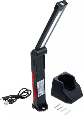 Lampara articulada a bateria LED COB 6,5 W con estacion de carga