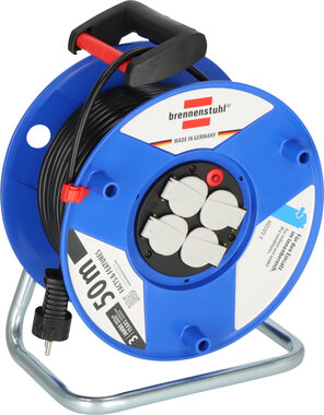 Carrete de cable 50 m H05VV-F 3G1,5