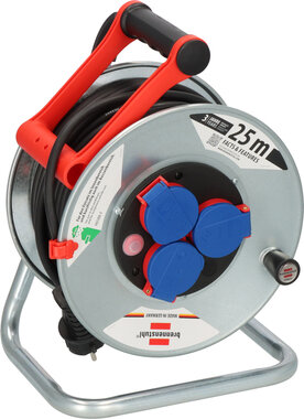 Carrete de cable 25m IP44 H05RR-F 3G1,5