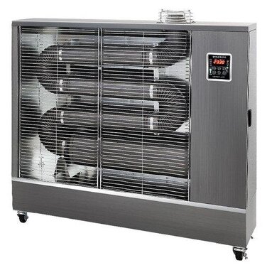 Calefactor diesel infrarrojo Pro 16 kW plateado 180–920 m³
