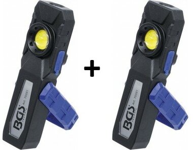 Lampara de taller LED COB con iman y gancho plegable x2 stuks