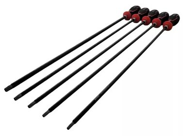 Juego de destornilladores Torx (extra largos) T20 a T40
