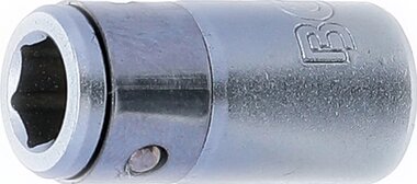 Adaptador de puntas con bola de retencion (1/4) hexagono interior (1/4)