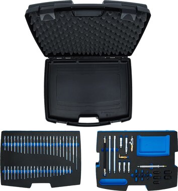 Juego de adaptadores para medidor digital de presion y compresion BGS 63410