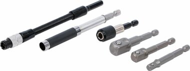 Conjunto de adaptadores y extensiones para taladros electricos 6 piezas