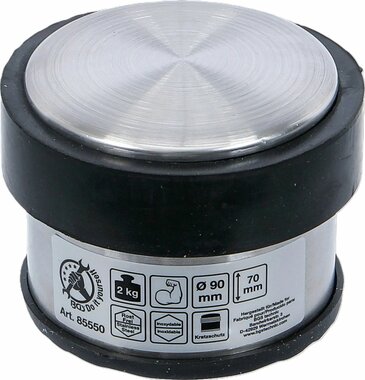 Tope de puerta acero inoxidable 90 x 70 mm 2 kg