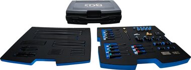 Conjunto de adaptadores y tuberias para medidor digital de presion y compresion BGS 63410