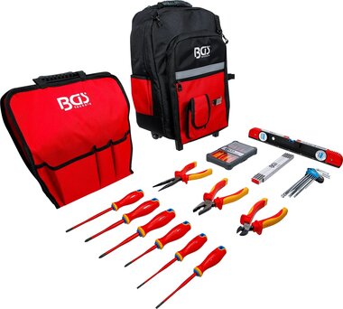 Mochila para herramientas VDE con asa telescopica movil 27 piezas