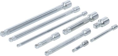 Juego de extensiones basculantes 6,3 mm (1/4), 10 mm (3/8), 12,5 mm (1/2) 9 piezas
