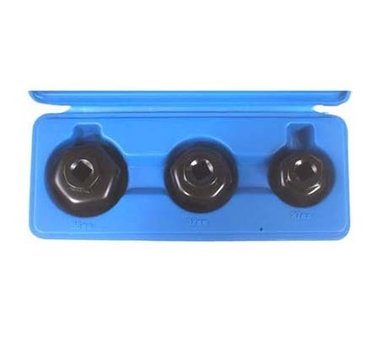 Juego 3 piezas de cazoletas para filtros de aceite