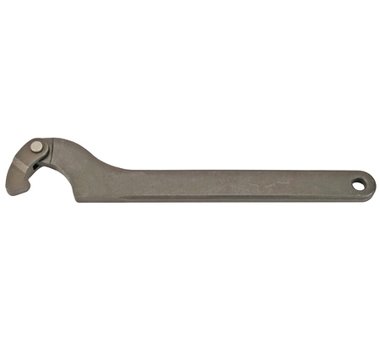 Llave de gancho con mordaza flexible