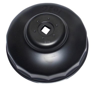 Cazoleta para extraer filtros de aceite, acabado en negro, 99 mm x P15