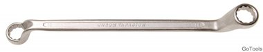 Llave de doble estrella acodada, 75°, 20x22 mm