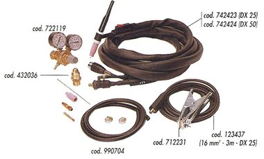 Establece la soldadura Tig Technica ST17, 4,00 kg