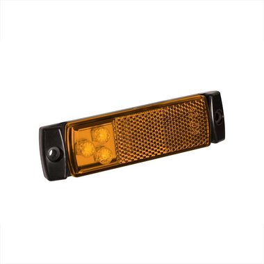 Luz amarilla para posición lateral de 12/24V y LED de 126x30mm