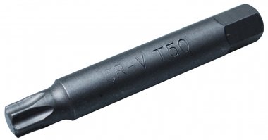 Punta longitud 75 mm entrada (3/8) perfil en T (para Torx) T50