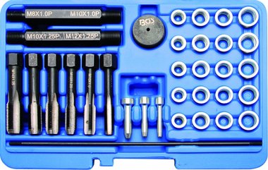 Kit de reparation pour bougies de prechauffage Threads, 33 pcs