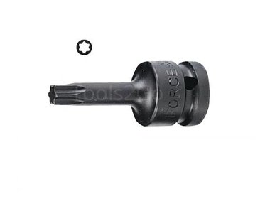 Torx destornillador de vaso de impacto 3/8 (una sola pieza) T25