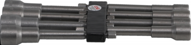 Juego de dados, extra largo, con 6-pt. Perforar eje, 6 - 13 mm