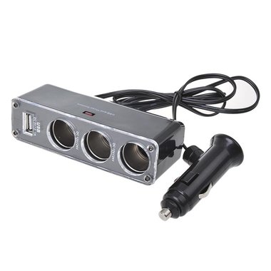 3-Way socket 12V/24V + USB