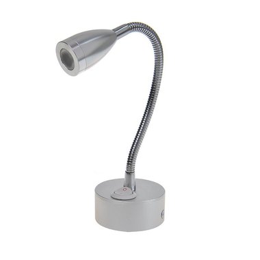 Surface mounted spotlight 1-led with flexible gooseneck 12V 120lm Ø65x110-260mm