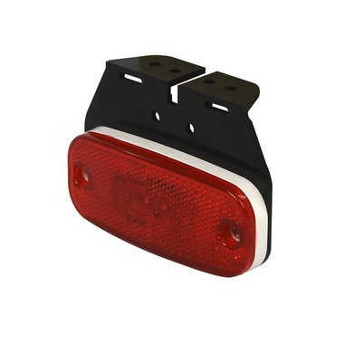 Lampara de posicion delantera 10-30V roja de 110x45mm LED con soporte