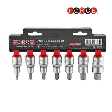 1/2 Socket set Inbus 7 piezas