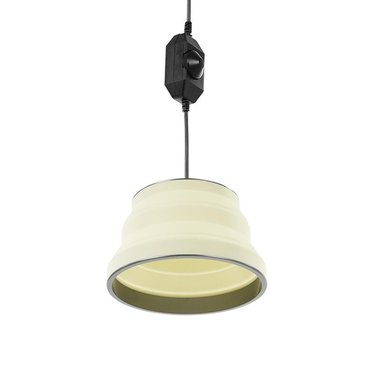 Hanging LED lamp foldable silicone white 25cm